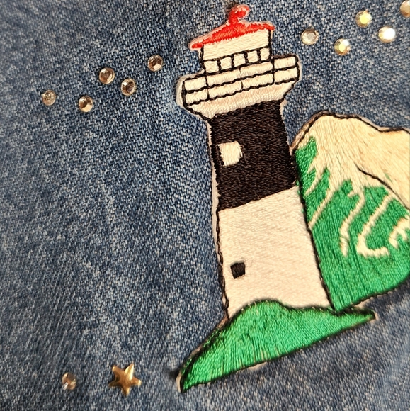 Shipshe Denim Button Down Shirt Lighthouse - Picture 4 of 12